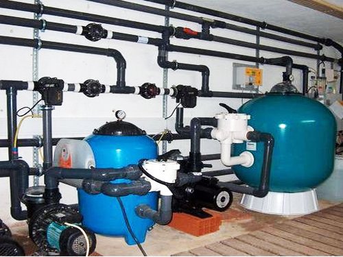 swimming pool treatment plant